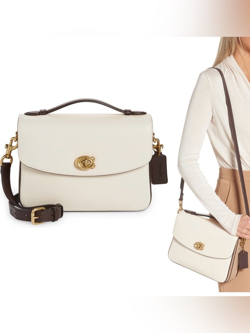 Coach Cassie B4 Chalk Colorblock Leather Crossbody Bag - Picture 9 of 9